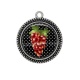 Pendentif Cabochon Argent - raisin