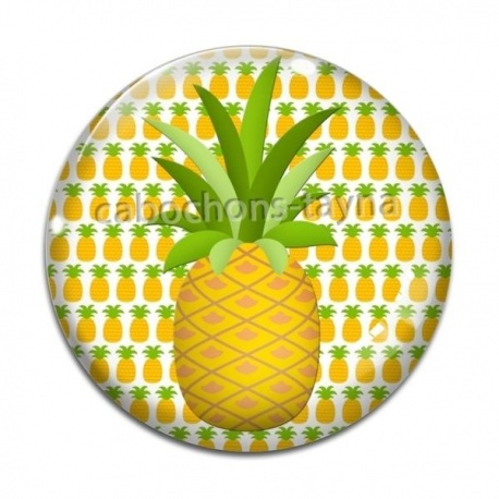 Cabochon Verre - ananas