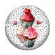 Cabochon Verre - cup cake