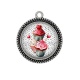 Pendentif Cabochon Argent - cup cake