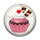Cabochon Résine - cup cake