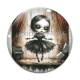 Cabochon Verre - fille gotique