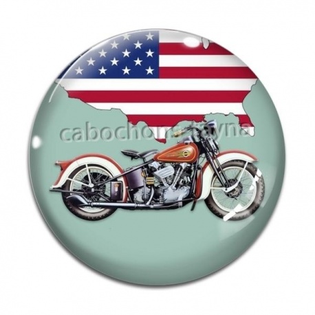 Cabochon Verre - moto