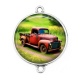 Connecteur Cabochon Argent - camion