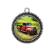 Pendentif Cabochon Argent - camion