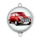 Connecteur Cabochon Argent - voiture