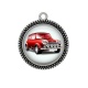 Pendentif Cabochon Argent - voiture