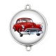 Connecteur Cabochon Argent - voiture