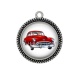 Pendentif Cabochon Argent - voiture
