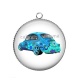 Pendentif Cabochon Argent - voiture