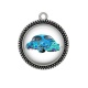 Pendentif Cabochon Argent - voiture
