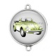 Connecteur Cabochon Argent - voiture