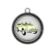 Pendentif Cabochon Argent - voiture