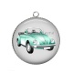 Pendentif Cabochon Argent - voiture