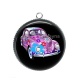 Pendentif Cabochon Argent - voiture