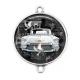 Connecteur Cabochon Argent - voiture