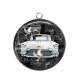Pendentif Cabochon Argent - voiture