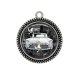 Pendentif Cabochon Argent - voiture