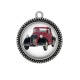Pendentif Cabochon Argent - voiture