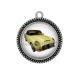 Pendentif Cabochon Argent - voiture