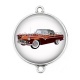 Connecteur Cabochon Argent - voiture