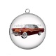 Pendentif Cabochon Argent - voiture