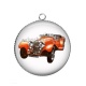 Pendentif Cabochon Argent - voiture