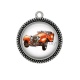 Pendentif Cabochon Argent - voiture