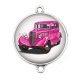 Connecteur Cabochon Argent - voiture