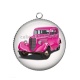 Pendentif Cabochon Argent - voiture
