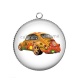 Pendentif Cabochon Argent - voiture