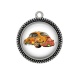 Pendentif Cabochon Argent - voiture