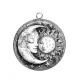 Pendentif Cabochon Argent - lune soleil