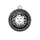 Pendentif Cabochon Argent - soleil