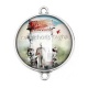 Connecteur Cabochon Argent - maison féerique