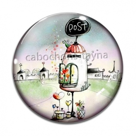 Cabochon Verre - maison féerique
