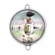 Connecteur Cabochon Argent - maison féerique