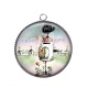 Pendentif Cabochon Argent - maison féerique