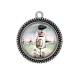 Pendentif Cabochon Argent - maison féerique