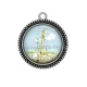 Pendentif Cabochon Argent - girafe