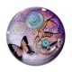 Cabochon Verre - papillon Steampunk