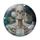 Cabochon Verre - squelette Steampunk