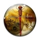 Cabochon Verre - libellule Steampunk