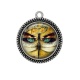 Pendentif Cabochon Argent - libellule Steampunk