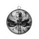 Pendentif Cabochon Argent - libellule Steampunk