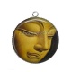 Pendentif Cabochon Argent - bouddha