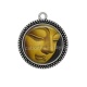Pendentif Cabochon Argent - bouddha