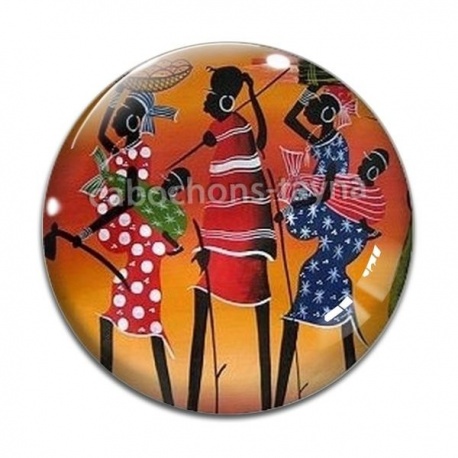 Cabochon Verre - afrique