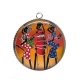 Pendentif Cabochon Argent - afrique