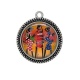 Pendentif Cabochon Argent - afrique